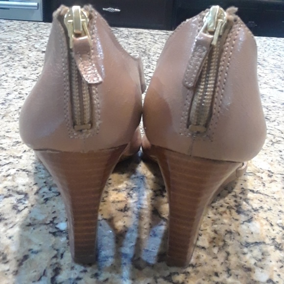 Franco Sarto lether wedges sandals - Picture 3 of 6